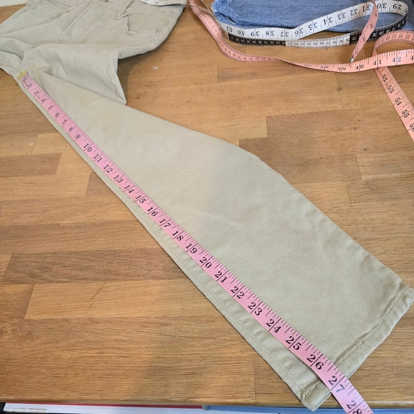 🔴 3/$25 Good American Good Classic Pants Jean GC727T POSTALKHAKI003 4/27 - Picture 10 of 11